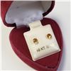 Image 2 : 10K WHITE GOLD CITRINE  EARRINGS