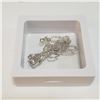 Image 2 : SILVER CUBIC ZIRCONIA  NECKLACE (~WEIGHT 6.6G)