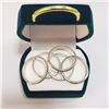 Image 2 : SILVER PACK OF 5 MARCASITE  RING (~WEIGHT 6.99G)