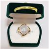 Image 2 : BRASS ROSE QUARTZ(5.9CT)  RING (~SIZE 7)