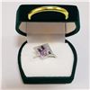 Image 2 : SILVER AMETHYST(0.35CT)  RING (~SIZE 7)