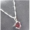 Image 2 : SILVER GARNET NECKLACE