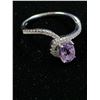 Image 2 : SILVER AMETHYST CZ RING