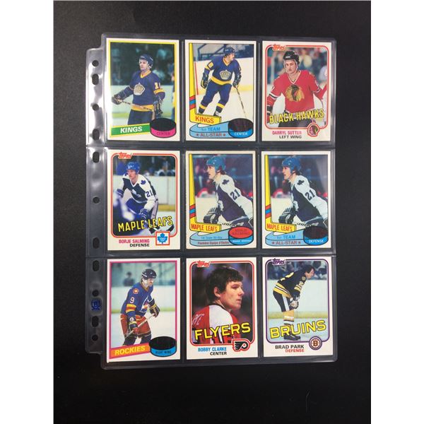 LOT OF VINTAGE NHL STAR CARDS