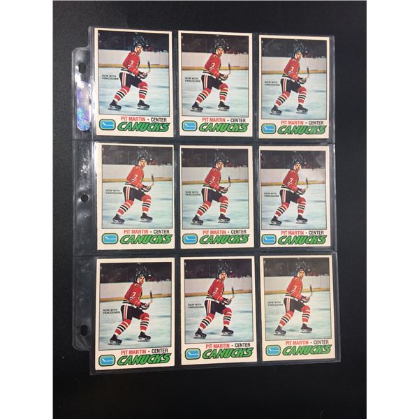 LOT OF VINTAGE PIT MARTIN NHL CARDS