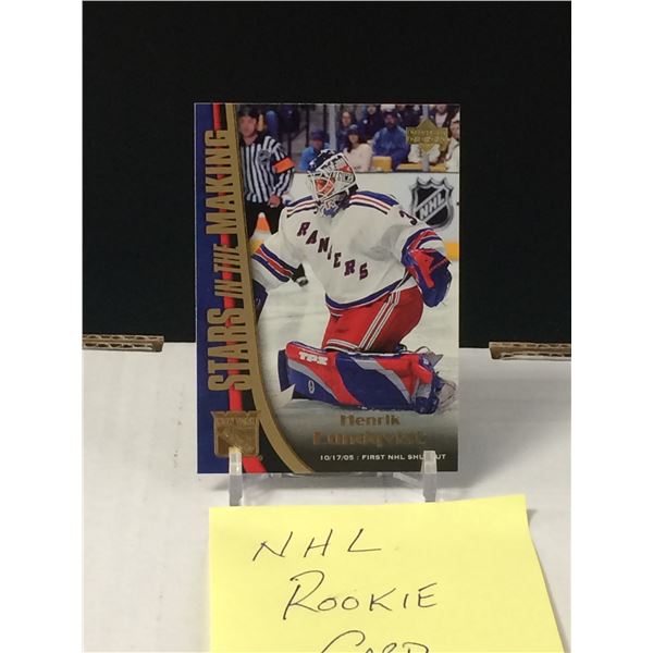 205-06 UPPER DECK HENRIK LUNDQVIST ROOKIE CARD INSERT