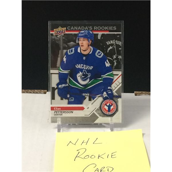 2018-19 UPPER DECK NATIONAL HOCKEY CARD DAY ELIAS PETTERSSON ROOKIE