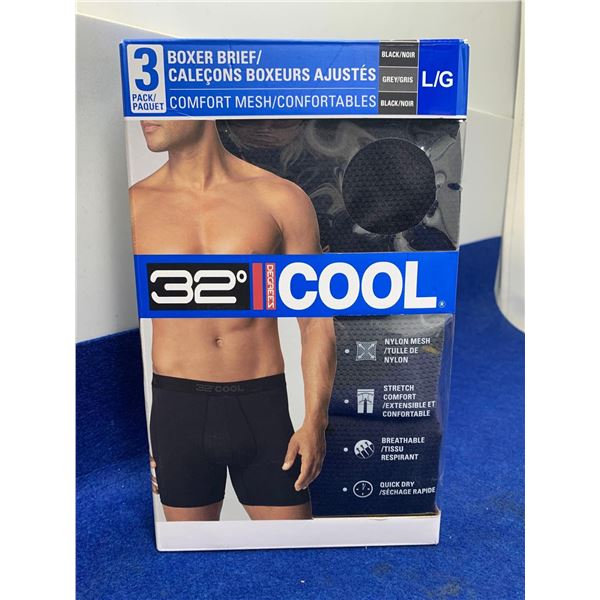 32 degree Cool 3pk Boxer Briefs (L)