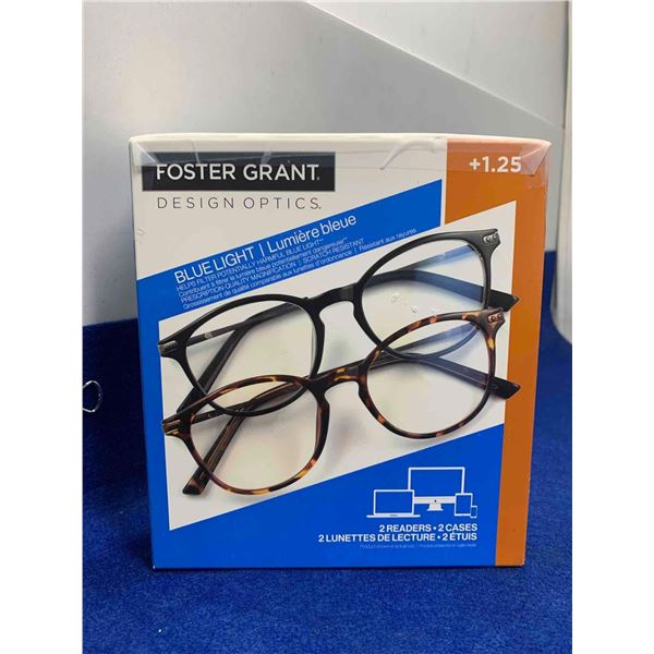 Foster Grant Blue Light Readers 2pk (1.25)