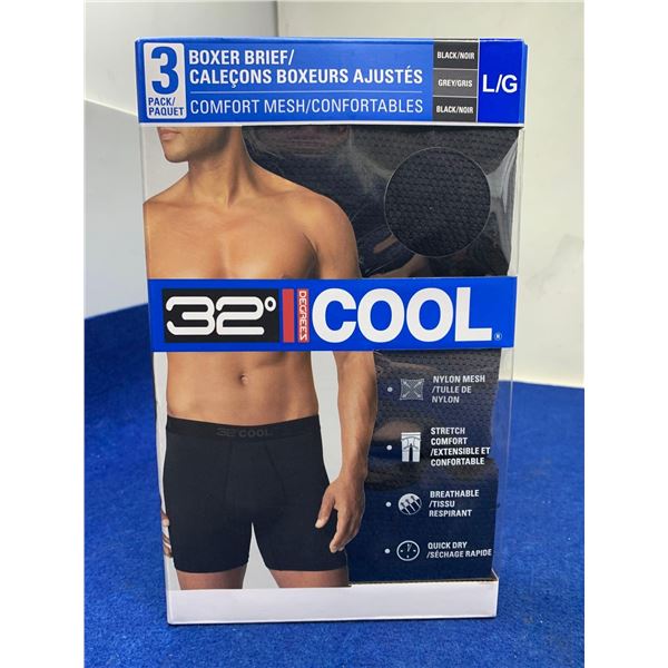 32 degree Cool 3pk Boxer Briefs (L)