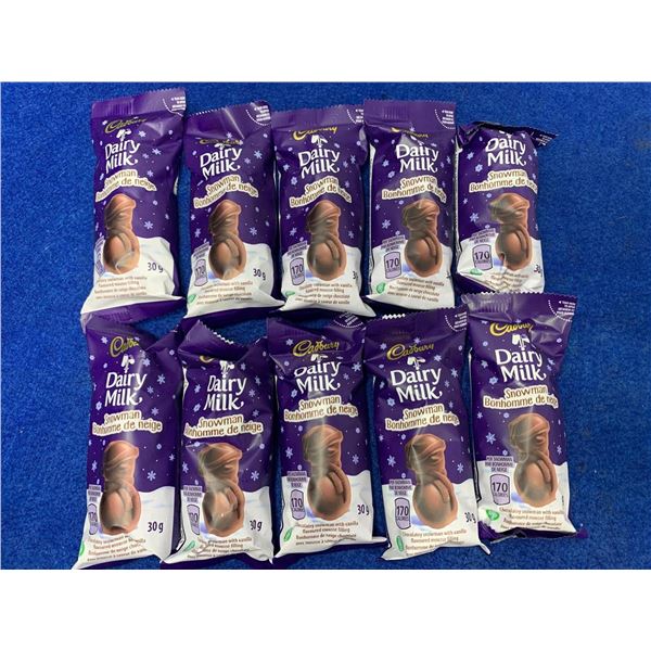 Cadbury Dairy Milk Snowman with Vanilla Flavoured Mousse Filling (10 x 30g)