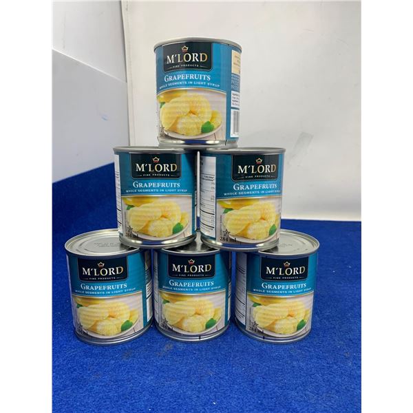 M'Lord Grapefruit Segments in Light Syrup (6 x 284ml)