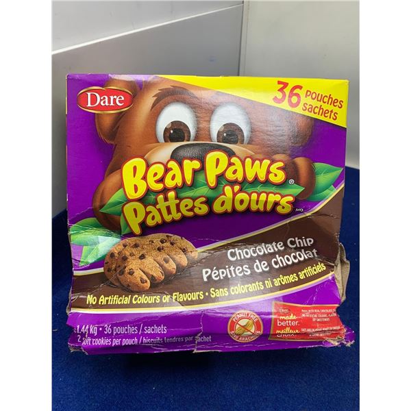 Dare Bear Paws- Chocolate Chip (36 pouches)
