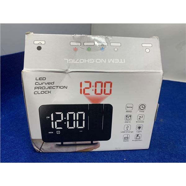 LED Curved Projection Clock