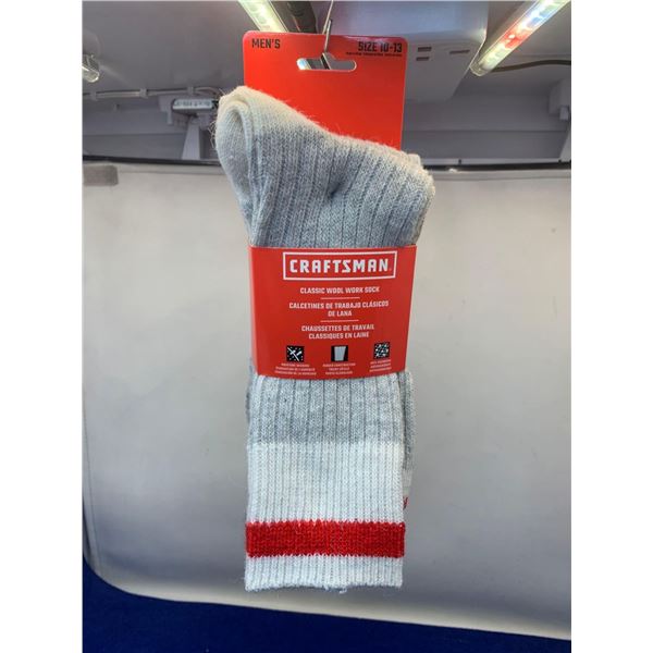 Craftsman Classic Wool Work Sock 3pk (Size 10-13)