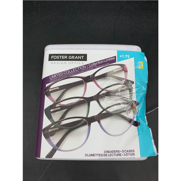 Foster Grant 3 Pack Readers +1.75