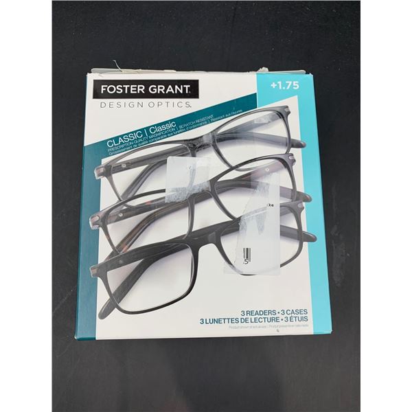 Foster Grant 3 Pack Readers +1.75