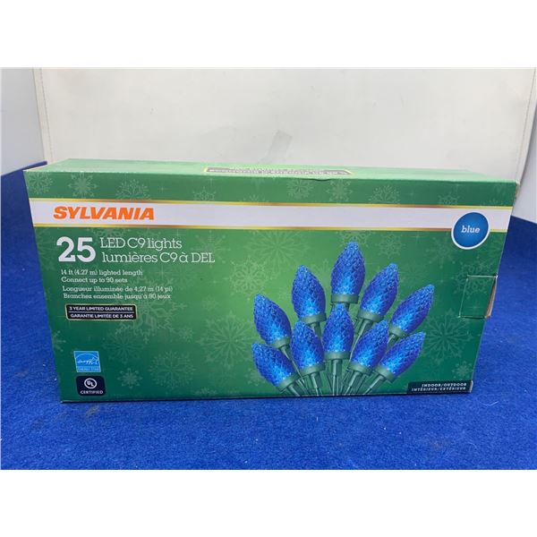 Sylvania 25 LED C9 Lights-Blue