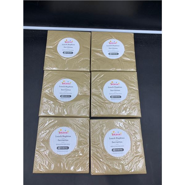 Brava Lunch Napkins (6 x 40pcs)