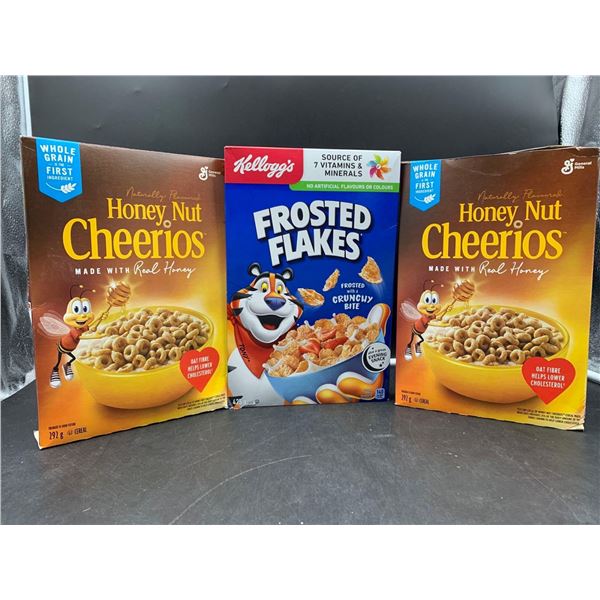 Lot of 3 Boxes of Cereal
