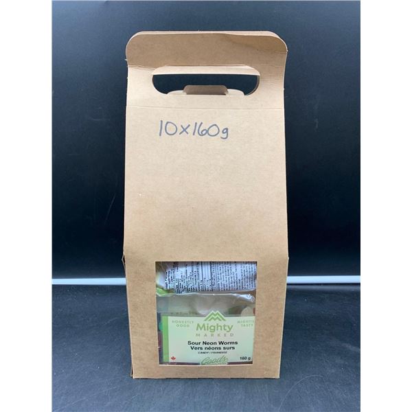 Mighty Marked Sour Neon Worms 10 x 160g