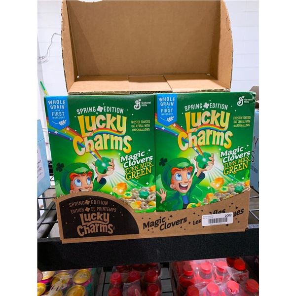 CASE LOT - Lucky Charms Spring edition breakfast cereal, 12x300g