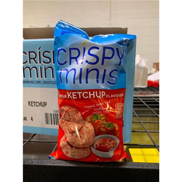 CASE LOT - Crispy minis Ketchup flavoured rice chips, 12x100g