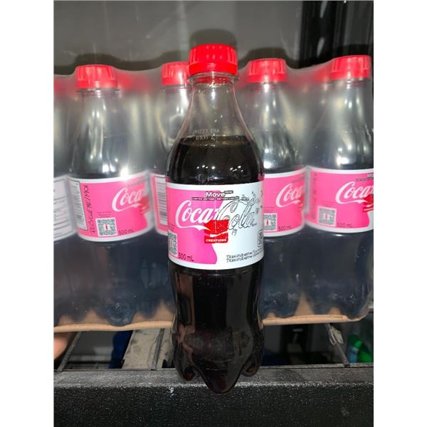 CASE LOT - Coca-Cola Move soda pop, 24x500ml
