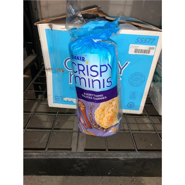 CASE LOT - Crispy minis everything flavoured rice cakes 12x168g