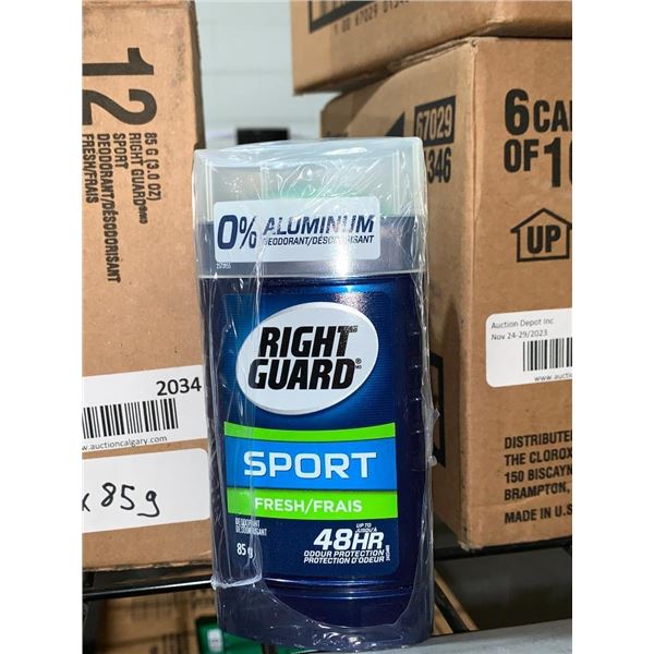 CASE LOT - Right Guard sport deodorant 12x85g
