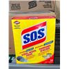 Image 1 : CASE LOT - S.O.S Soap filled steel wool pads 6x10 pads