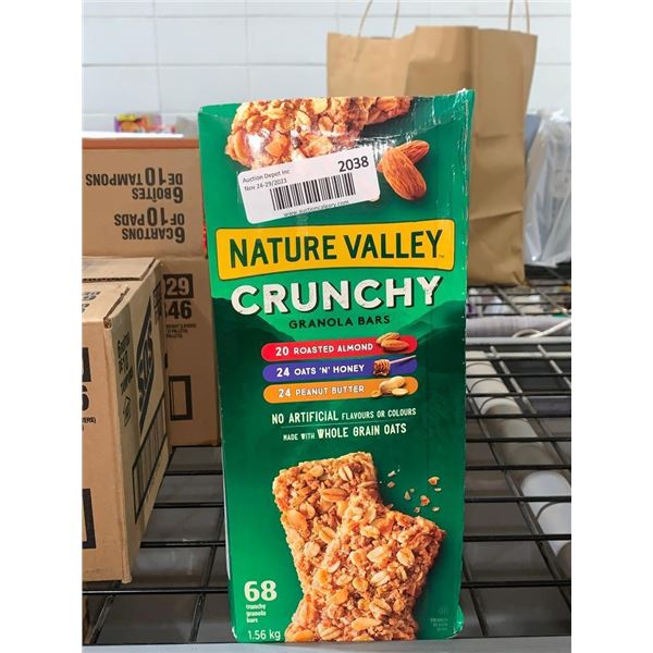 CASE LOT - Nature valley assorted crunchy granola bars 68x23g
