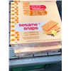 Image 1 : CASE LOT - Sesame snaps, vanilla flavour 48x30g