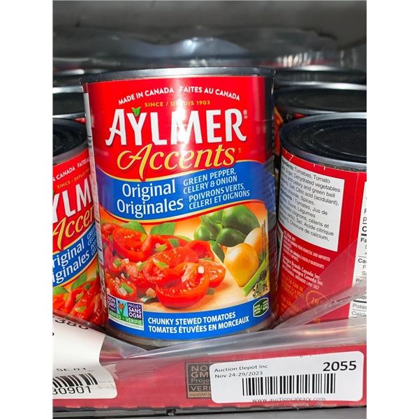 CASE LOT - Aylmer Accents chunky stewed tomatoes 24x540ml