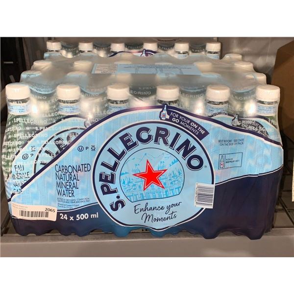 CASE LOT - San Pellegrino carbonated natural mineral water 24x500ml