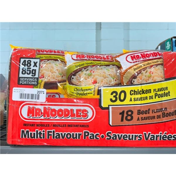 CASE LOT - MR.Noodles multi flavour pack, chicken & beef 48x65g