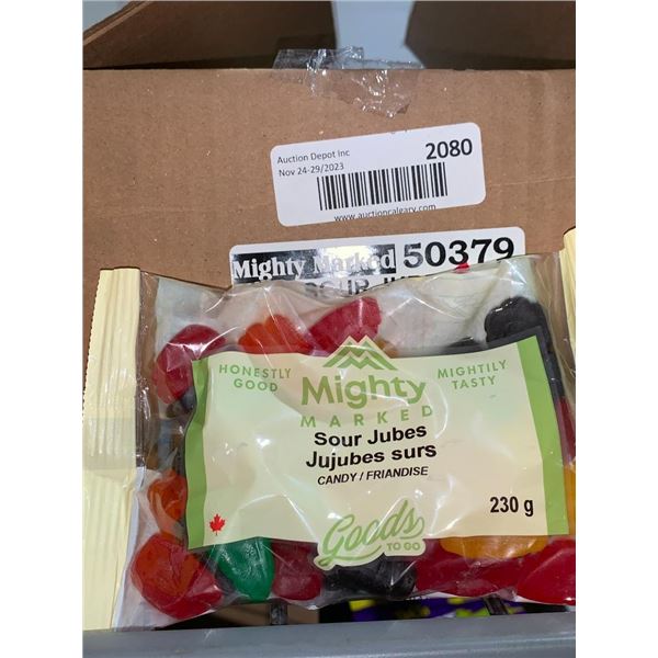 CASE LOT - Mighty Marked sour jujubes 20x230g