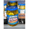 Image 1 : CASE LOT - Vlassic stackers bread and butter pickles 12x500ml