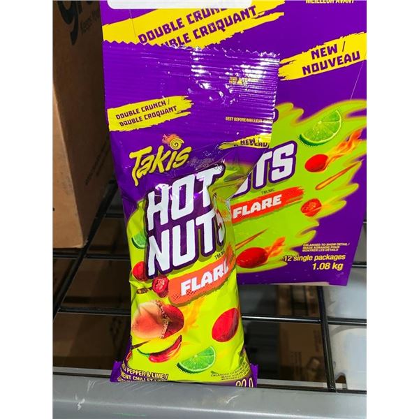 CASE LOT - Takis flare hot nuts 12x90g