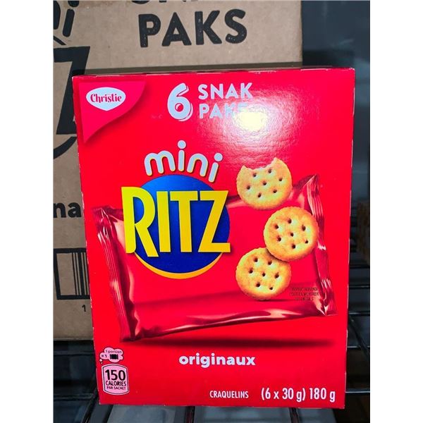 CASE LOT - RITZmini snack packs 12x180g