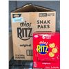 Image 2 : CASE LOT - RITZmini snack packs 12x180g