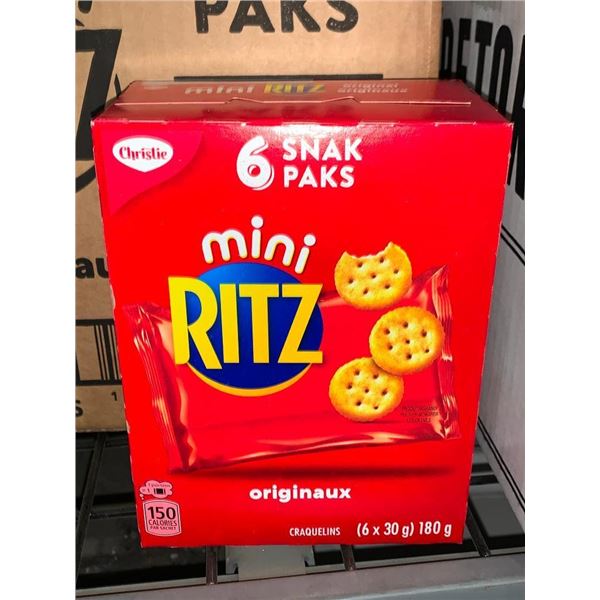 CASE LOT - Ritz mini snack packs 12x180g
