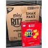 Image 2 : CASE LOT - Ritz mini snack packs 12x180g