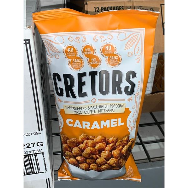 CASE LOT - Cretors Handcrafted caramel popcorn 12x227g