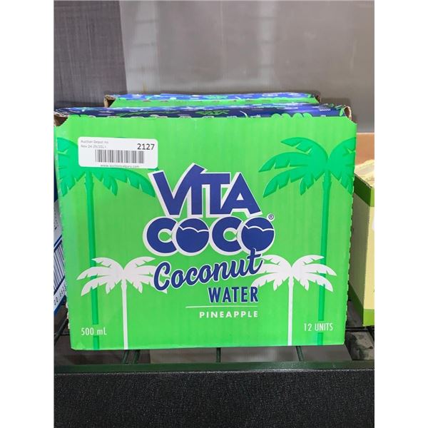 CASE LOT - Vita Coco pineapple flavour coconut water12x500ml