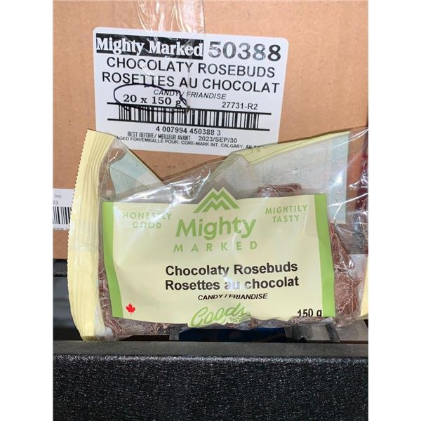 CASE LOT - Mighty Marked chocolaty rosebuds 20x150g