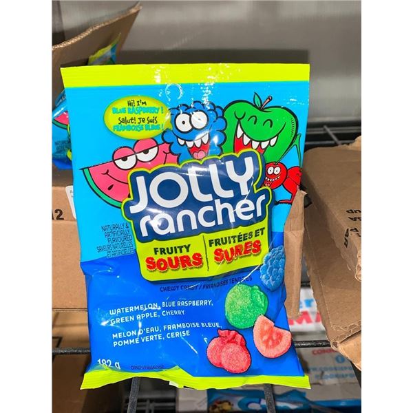CASE LOT - Jolly rancher fruity sours 12x182g