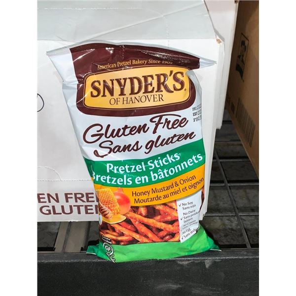 CASE LOT - Snyders gluten free pretzel sticks 12x220g