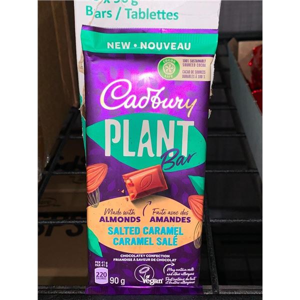 CASE LOT - Cadburry vegan chocolate bar, salted caramel & almonds 18x90g
