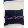 Image 3 : Natural Amethyst 22.10 Carat Marquise Cut Mulkti Stone Tennis Bracelet with Appraisal Certificate $2